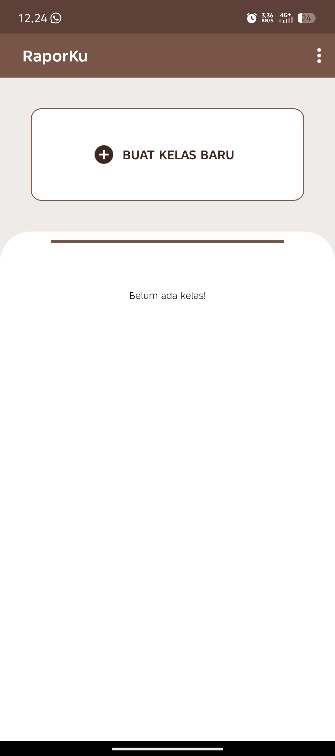 Tampilan awal RaporKu